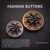 10 шт. Металлические пуговицы Круглые Национальный стиль Изысканные Высококлассные Пальто Тренч Шерстяная одежда Пуговицы для пальто Дацюань