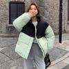 2024 New Women Winter Stand-Up Collar Short Coat Thick Down Cotton Padded Jacket Woman Loose Overcoat Fashion Casual Parka Mujer