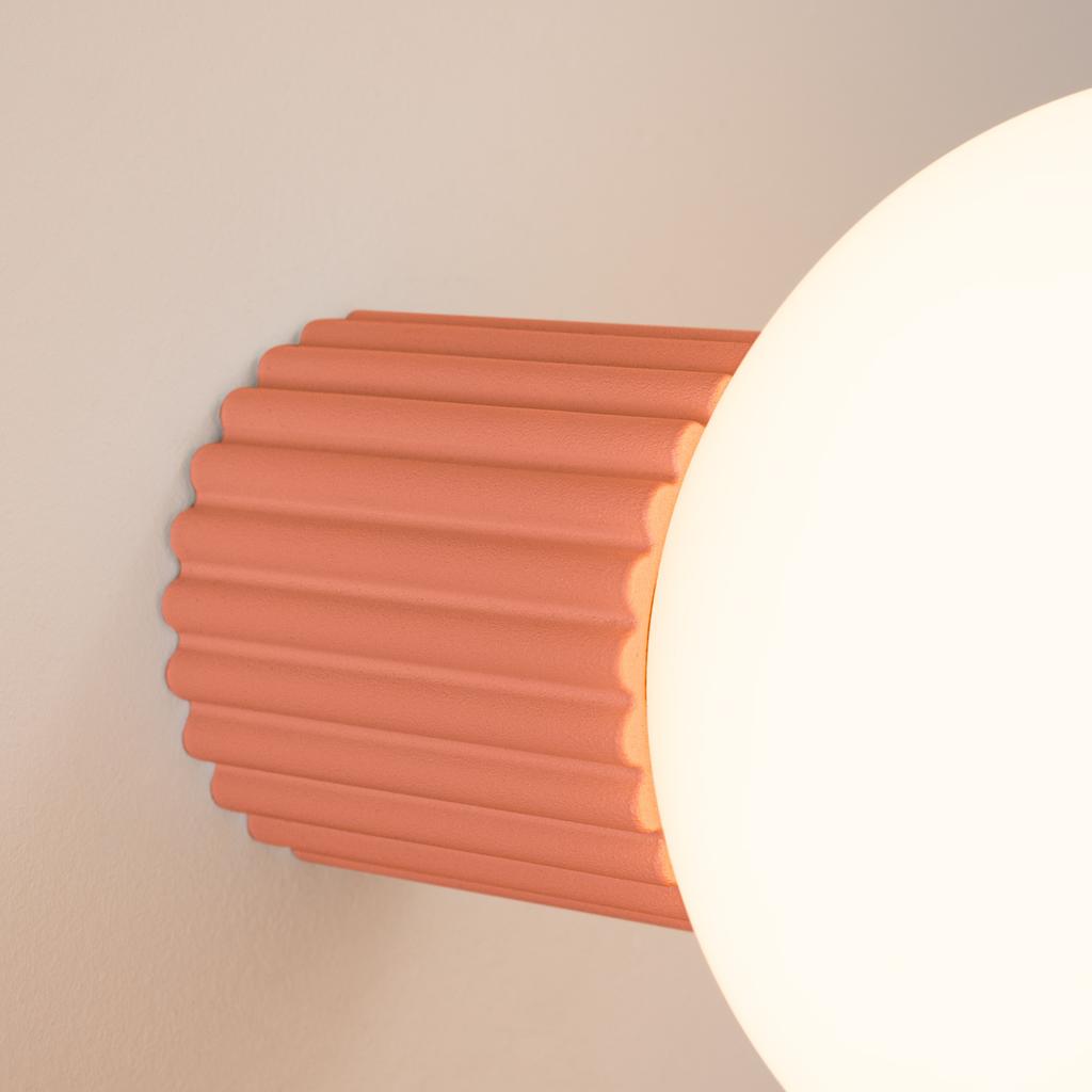 Halo peach wall lamp IP44