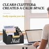 Mail Organizer Countertop Desktop File Rustic Envelope Holder for Home Study