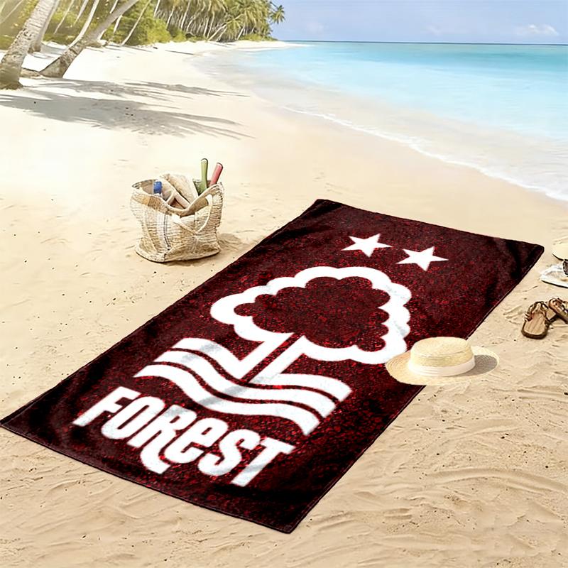 Nottingham Forest FC Print Beach Towel, Large Soft Quick Dry Towel for Beach Camping Swimming