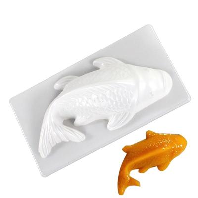 Форма для рыбы 3D Koi Fish Shape Пластиковая форма для торта, шоколадного желе, мыла своими руками, сахарная форма для выпечки