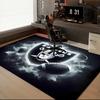 1PC Raiders Team Logo Design Rug Game Carpet, Floor Mat for Bedroom Living Room Entryway Rug, Home Decor Idea Gift for Christmas birthday