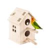 Sun Protection Wood Bird House Rainproof Bird Nesting Box Birds Breeding Box  For Bird Cage