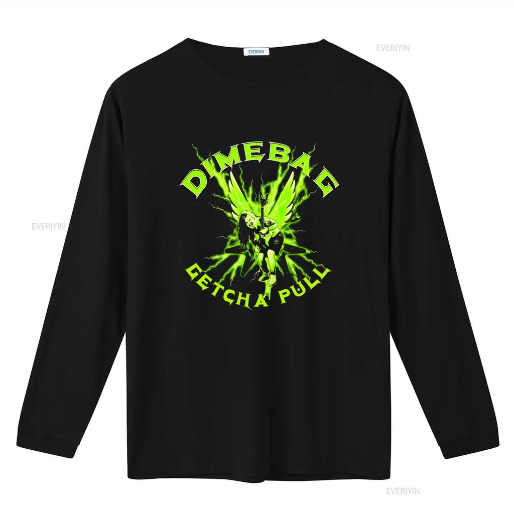 Rare Dimebag Darrell Getcha Pull Green Lightning Guitarist T Shirt Full Size S 5XL BC821 Long s vintage Washed Breathable