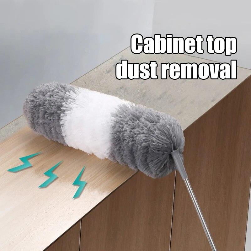 6 насадок-щеток 2,8 метра, однополюсный многоголовый пылесборник, удлиненная ультратонкая щетка для подметания потолка, куриные перья, пыль