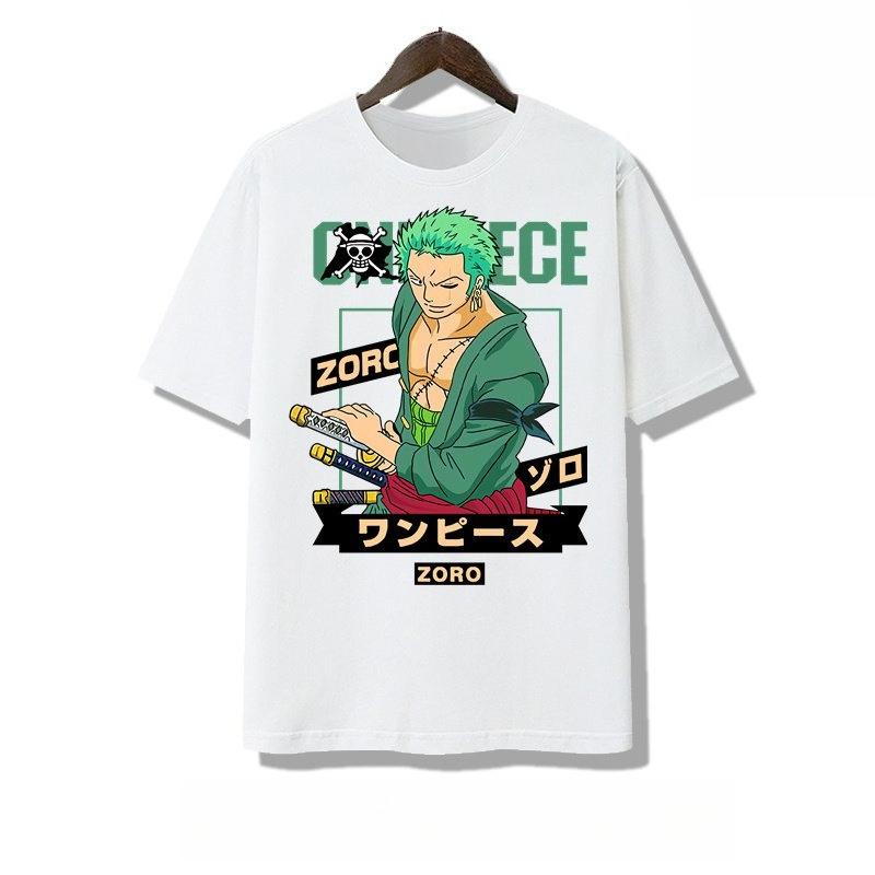 2026 New One Piece Nika Bounty Hunter Zoro Printed Tshirt Cotton Comfortable Suitable For Kids And Adults