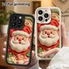 Phone Case: 2D flat design suitable for iPhone 18 17 16 15 14 13 Pro protective case, Santa Claus, Christmas and Halloween, perfect holiday gift