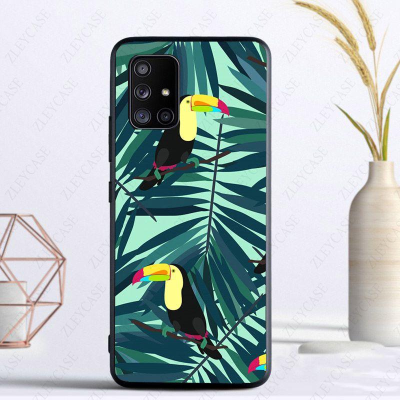 Чехол для телефона с изображением животных тропического леса Тукан для Samsung A13 A53 A11 A12 A32 A22 A52 A10S A41 A42 A33 A20E A30S A40 A51 A71