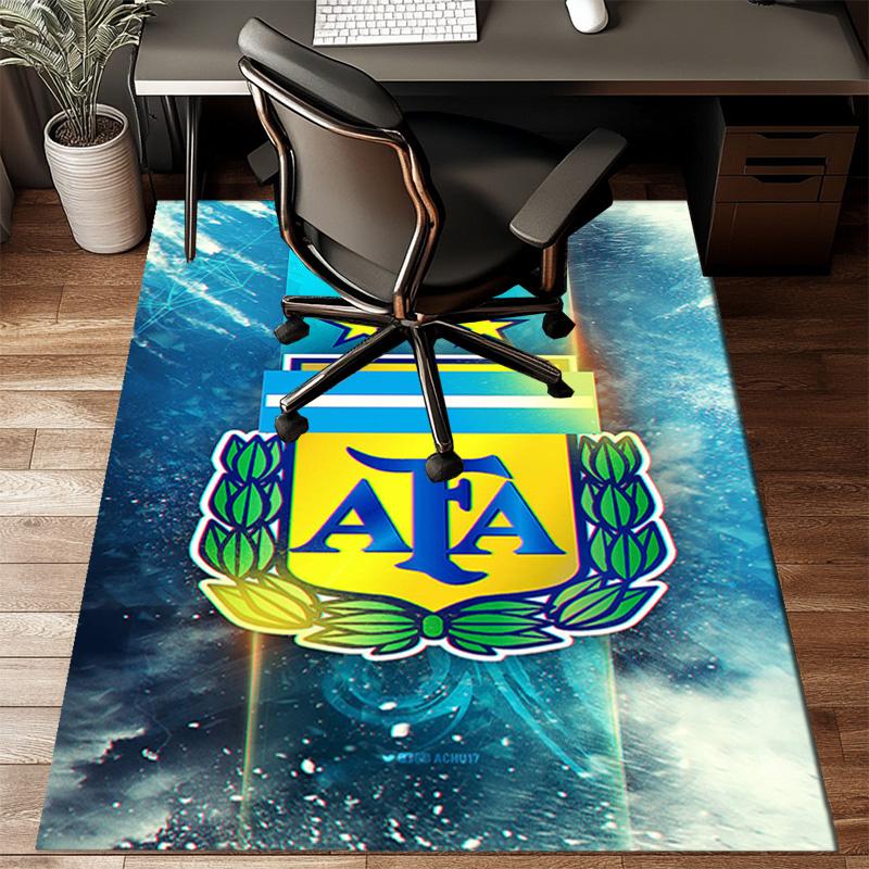 Argentina Football club Printed Office Carpet Chair Cushion  Entryway Rug, Rugs for Living Room, Bedroom Christmas gifts