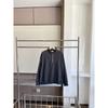 Unisex Half-Zip Stand Collar Cotton Fleece Sweatshirt Casual Solid Color Pullover Fall