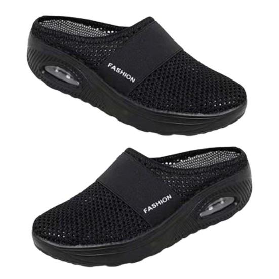 Модные прочные женские уличные дышащие прогулочные тапочки с круглым носком для отдыха