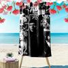 Lady Gaga Vibe Print Beach Towel, Large Soft Quick Dry Towel for Beach Camping Swimming