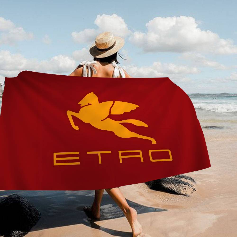 Бренд E-Etro Модная микрофибровая одеяло Быстросохнущие пляжные полотенца Большой размер Печать Супервпитывающее полотенце-одеяло для бассейна