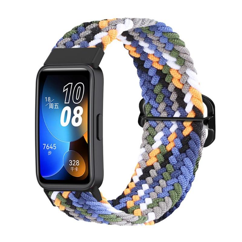 Braided for Huawei Band 8 Strap Adjustable Belt Smartwatch Accessories Wristband Elastic Nylon Bracelet For Huawei Band8 Band