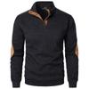 Autumn and Winter Men's Stand Up Collar Sweatshirt Jacket Long Sleeve Casual Knitted Sweater Top