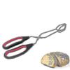 Stainless steel scissors and pliers with a comfortable grip, 12-inch multi-functional food tongs, for barbecues.