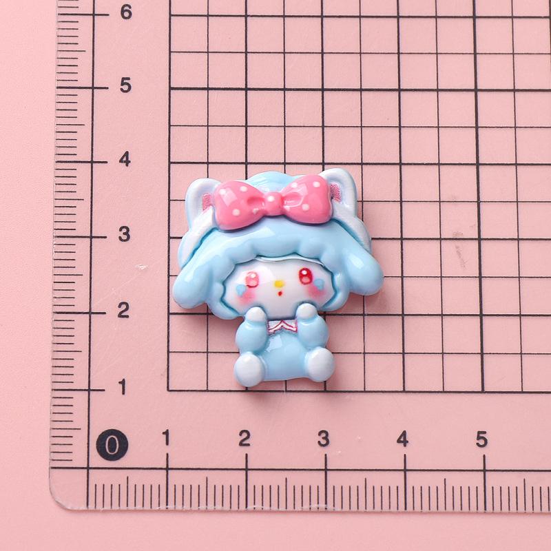 10 Pcs Cute Surface Cartoon Pink Little Sheep Ice Cream Resin Scrapbook Diy Jewelry Wedding Children Hairpin Accessories A66