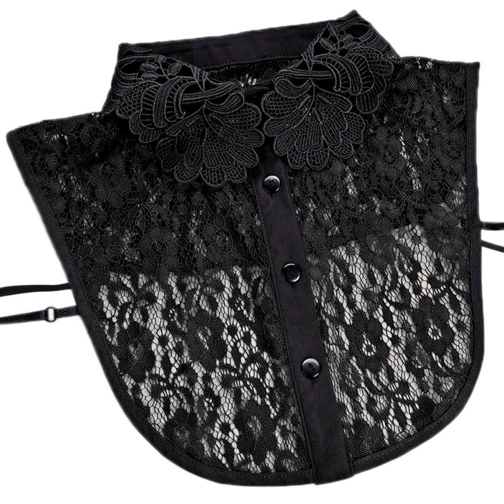 DIY Detachable False Collar Lace Shawl Wrap Neckline Detachable Ladies Cape Women Girls