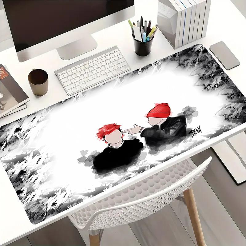 Tyler Joseph and Josh Dun Mouse Pad - Non-Slip Rubber Base, Smooth Surface for Work,Gaming,Office,And Home Use, Desk Mouse Pad