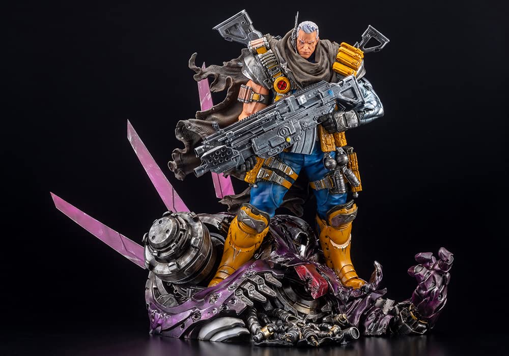 MARVEL UNIVERSE Cable FINE ART STATUE Signature Series Kucharek Brothers Scale Cold Cast Finished Figure MK363 Feat. 1/6