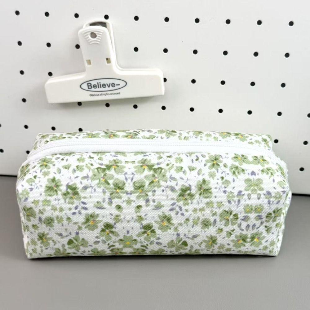 Flower Stationery Bag Large Capacity Pencil Case High Quality Stationery Organizer  Gift