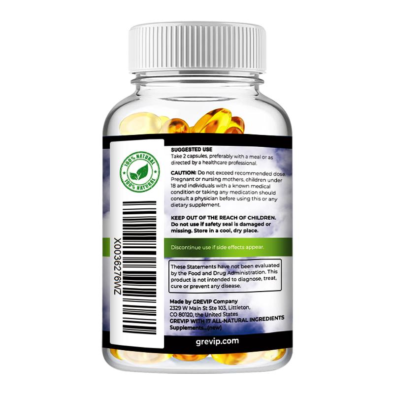 GREVIP - Vitamin C & 1000mg Elderberry Blend Capsules - Immune System Health