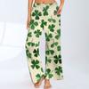 Women's St. Patrick's Day Printed Casual Elastic Waist Comfortable Straight Tube Loose Pants