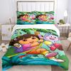 Dora'S Jungle Adventure Print 3Pcs Bedding Setduvet Cover With 2 Bedropillowcase Home Birthday Gift