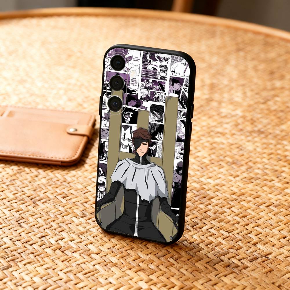 Чехол для телефона B-Bleach Anime A-Aizen для Samsung A73,72,71,53,52,51,22,91,80, Мягкий черный чехол