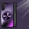 Магнитный чехол для Samsung A54 A34 A24 A14 Матовый Противоударный Чехол с Вращающимся на 360° Кольцом-Держателем для Samsung A55 A35 A25 A15 A05S A56