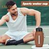 600ML Collapsible Rugby Silicone Water Bottle with Carabiner BPA-Free Leakproof Portable Lightweight Outdoor Cycling Fitness Sports Travel Folding