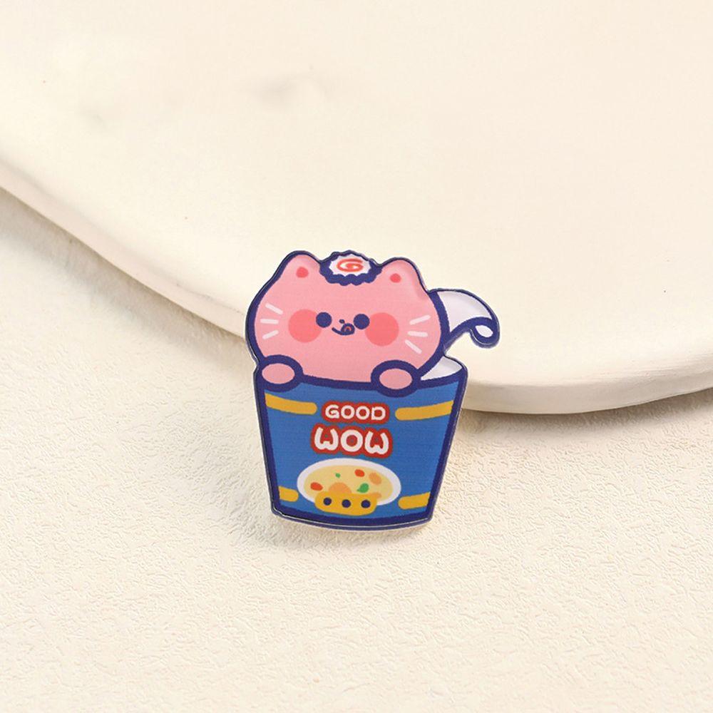Японская простая милая симпатичная акриловая студенческая модная бижутерия мультяшная брошь корейский стиль брошь украшение на сумку