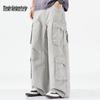 Mark Fairwhale Men's Multi-Pocket Loose Fit Cotton Cargo Pants