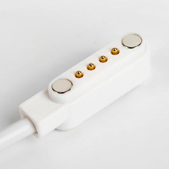 Быстрый резиновый зарядный кабель 80 см Зарядный Гибкий кабель для часов для 4-контактного