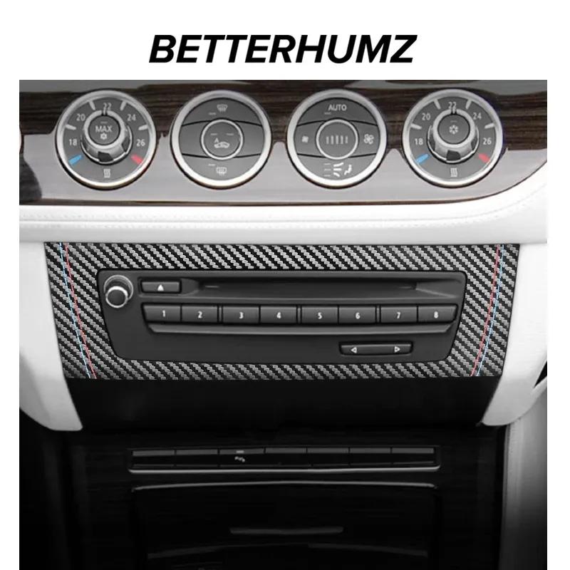 Для BMW Z4 E89 2009-2016 Сделано из Алькантары Накладка на панель CD-плеера кондиционера центральной консоли Наклейка Performance Аксессуар для интерьера автомобиля