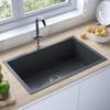 VidaXL Handmade Kitchen Sink Home Interior Bathroom Washbasin Black Stainless Steel 51517