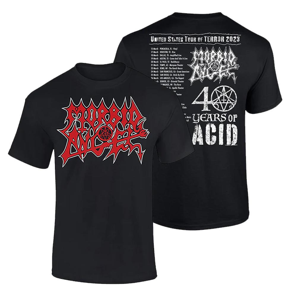 Morbid Angel Дэт-метал группа Графическая хлопковая футболка Унисекс Мужская Женская Для фанатов Незаменимые вещи Топы с коротким рукавом Модный бренд Летняя футболка