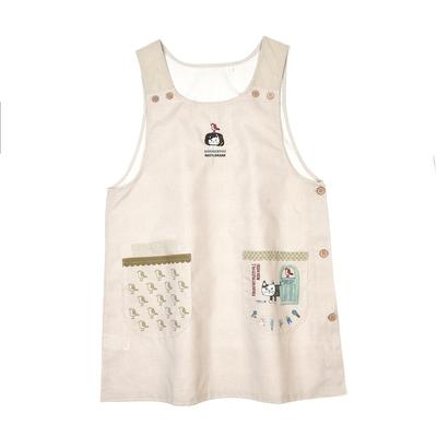 Фартук Matilda с боковыми пуговицами 258017 Бежевый [Kusuguru Japan] M-L