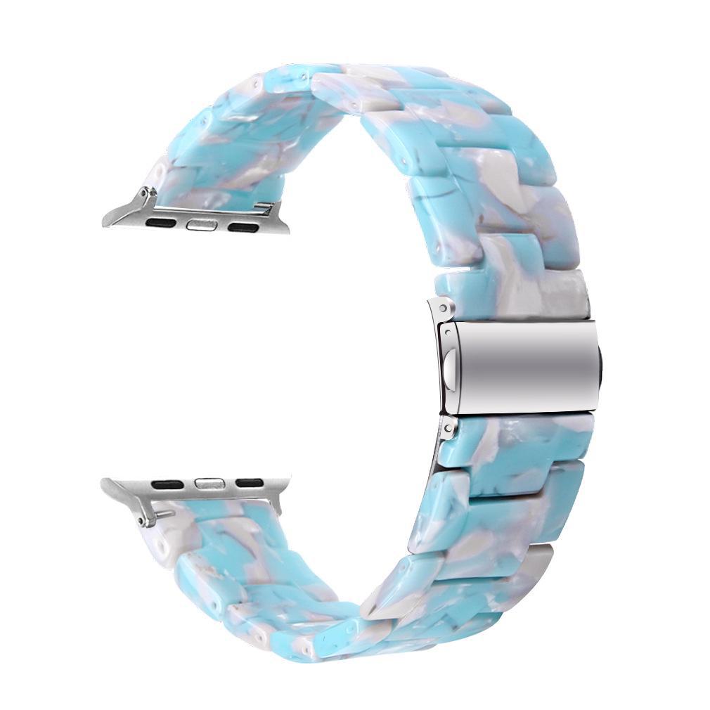 "Compatible Resin & Rubber Strap for Apple Watch 42mm/46mm"