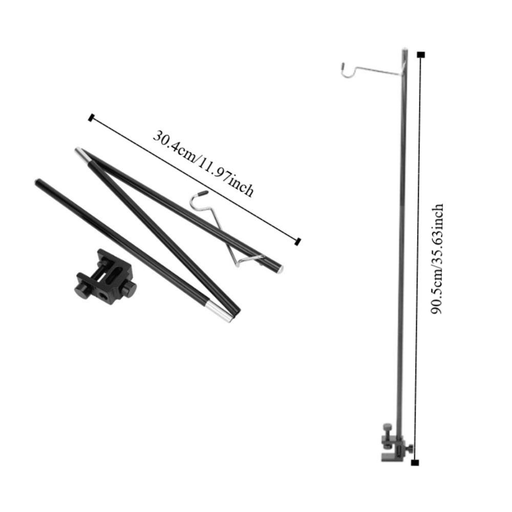Складная стойка для света Трехсекционный кронштейн для лампы Прочная складная стойка для света Барбекю