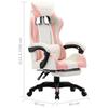 VidaXL Gaming Armchair with Footrest Reclining Chair Computer Armchair Work Office Interior Pink and 287994