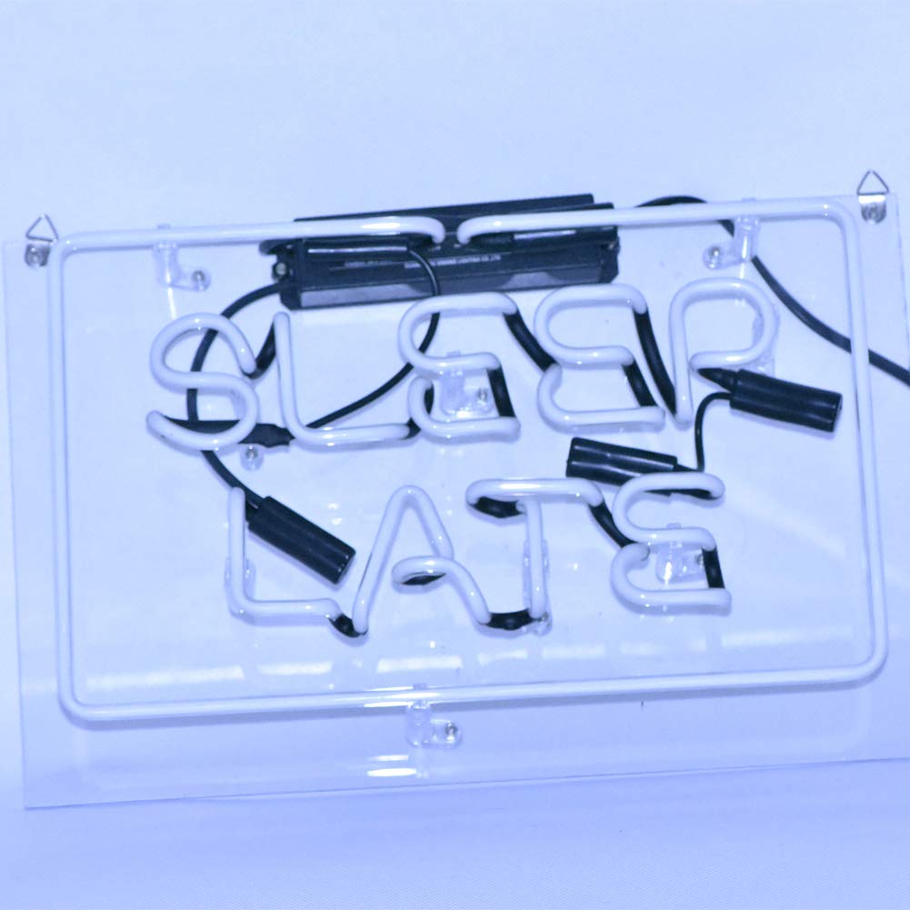 Поспать подольше неоновая вывеска свет НЕОНОВАЯ ВЫВЕСКА синий пивной бар украшение для дома вечеринка интерьер дюйм 138