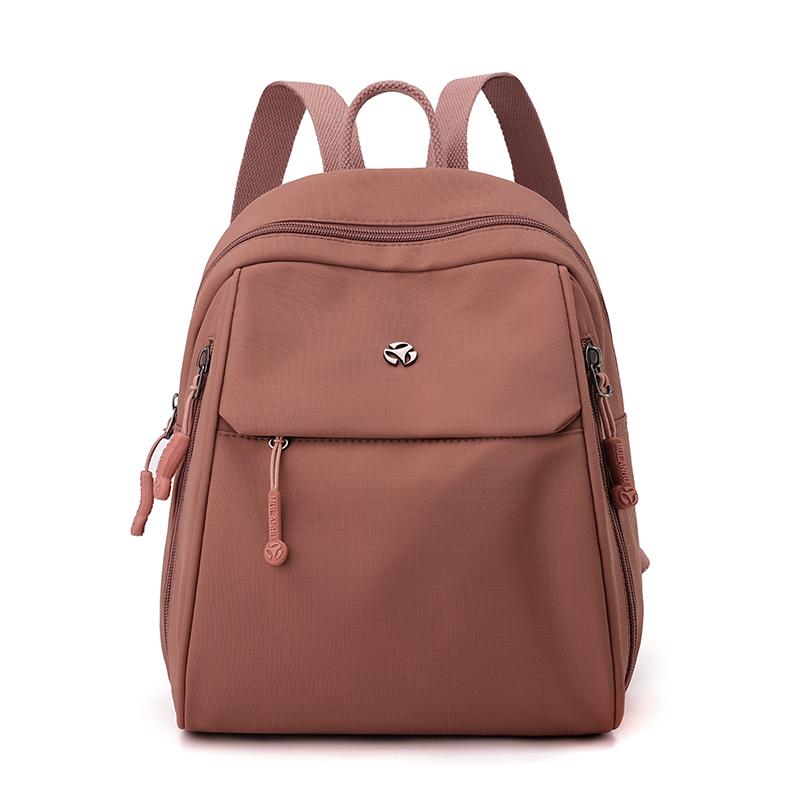 Женский рюкзак с несколькими карманами, большой вместимости, однотонный, легкий, студенческий, дорожная сумка