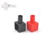 2PCS Universal Red And Black Square Motorcycle Battery Terminals Rubber Covers 13x 4mm