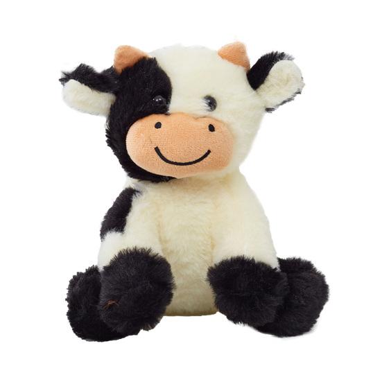 Cow Plush Stuffed Animal Toy 9 Inch Cow Plush Keychain Fluffy Cow Portable Stuffed Toy Perfect Birthday Gift