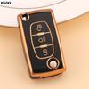 TPU Чехол-книжка для брелока автомобиля Citroen C2 C3 C4 C5 C6 Xsara Berlingo Для Peugeot 207 307 308 407 607 807 Защитный чехол для брелока