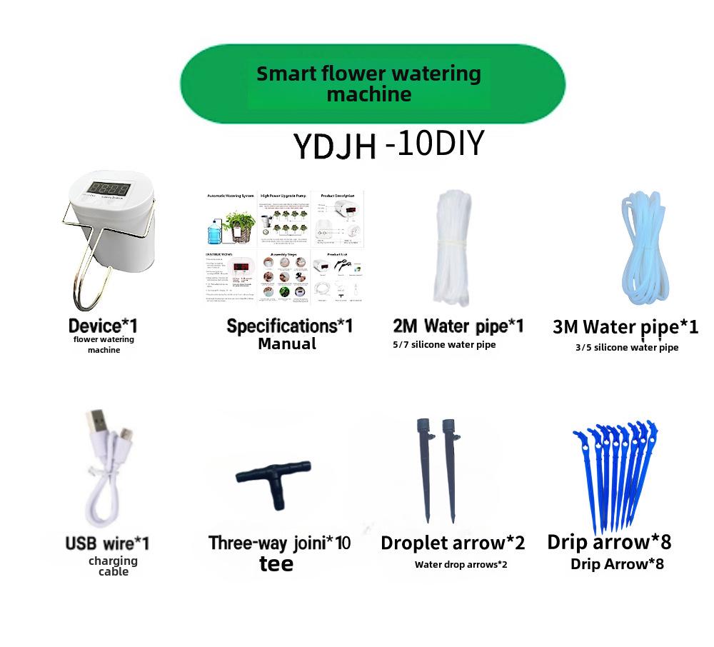 Smart Automatic Plant Watering System with Timer for Gardens and Potted Plants