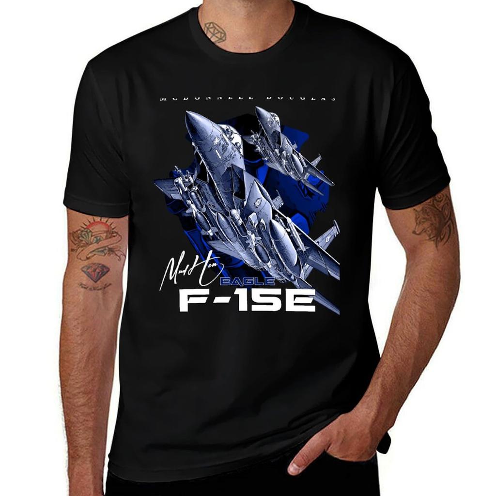 FE Eagle Fighterjet TShirt Plus Size Solid Color TShirt
