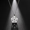 Ожерелье с подвеской в ​​виде звезды Давида для женщин, религиозная менора, Израиль, Ханука, еврейские украшения из нержавеющей стали, рождественские подарки